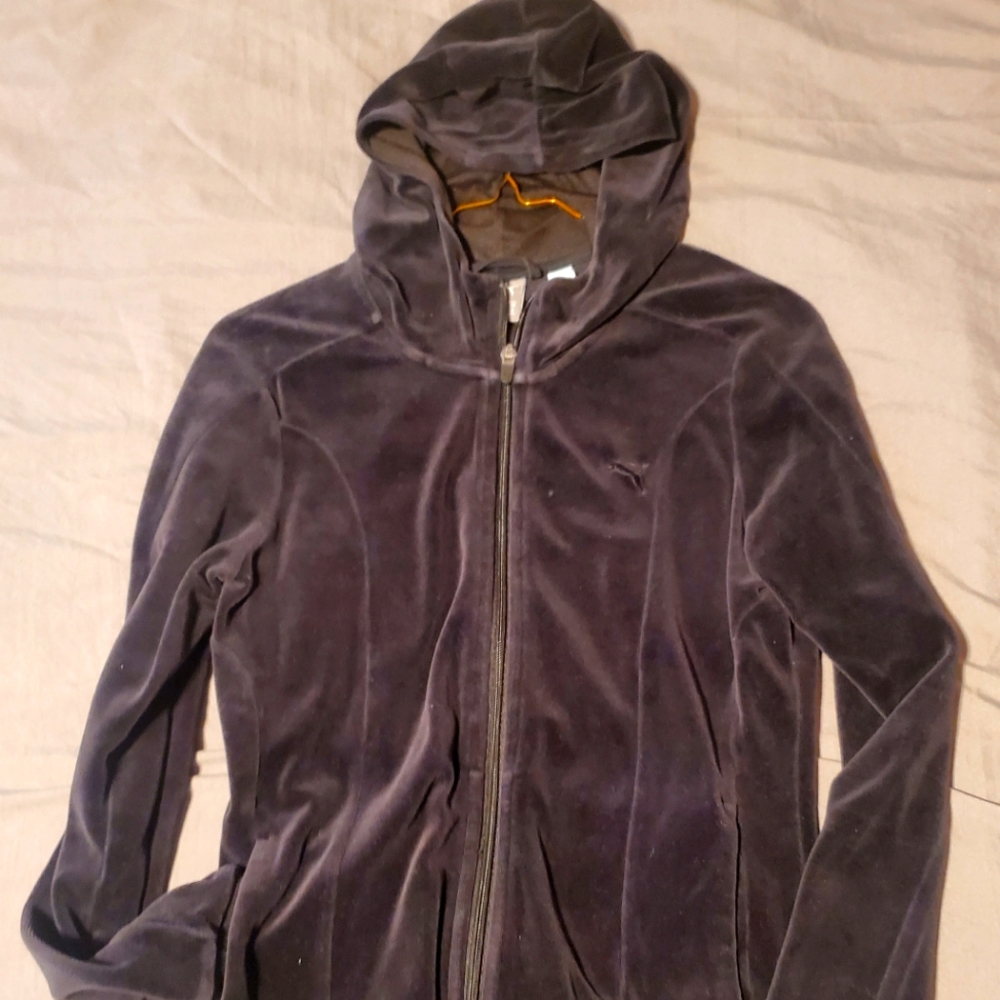 Puma black velvet jacket